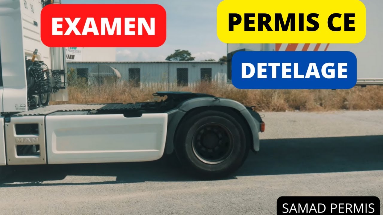 PERMIS CE  plateau  DETELAGE