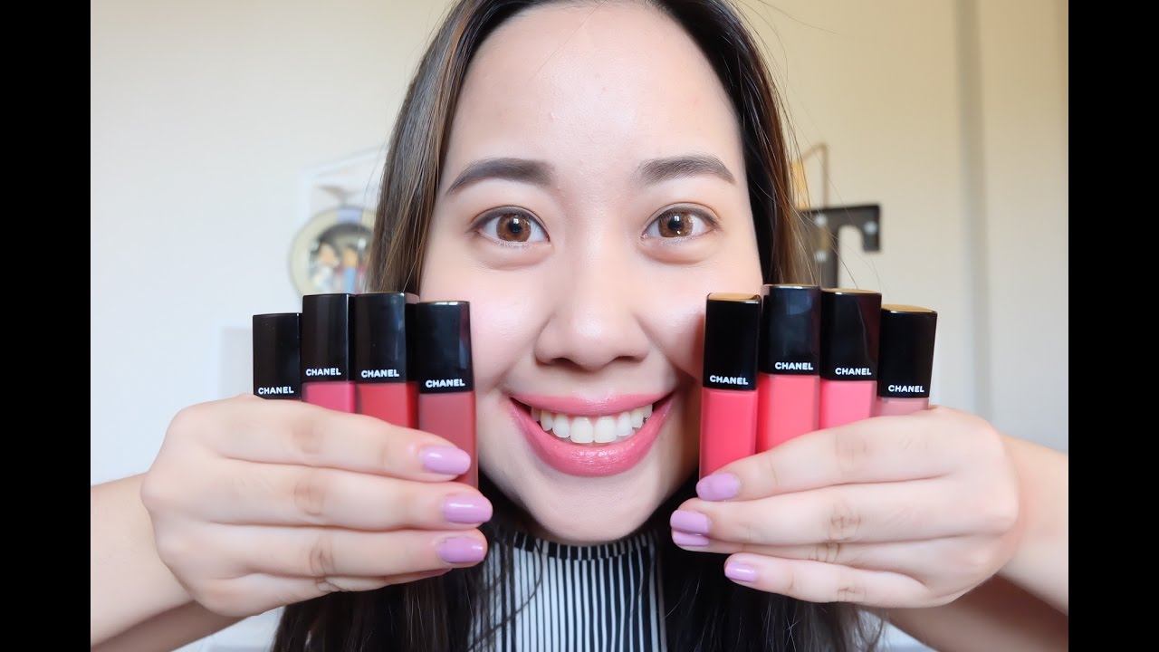 CHANEL ROUGE ALLURE INK ALL 8 LIP SWATCHES