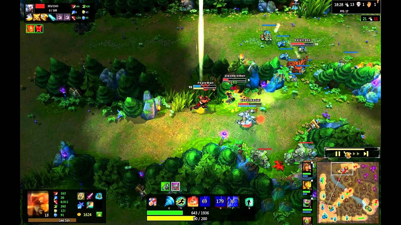 LEE SIN 1V3 TRIPLE (All Full HP)
