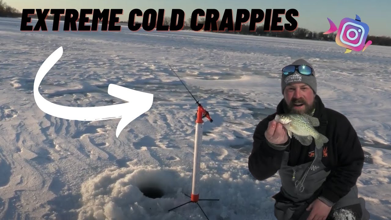 Cold Weather Crappies | Ice Fishing Extreme Cold | Basin Crappies With Tip Downs