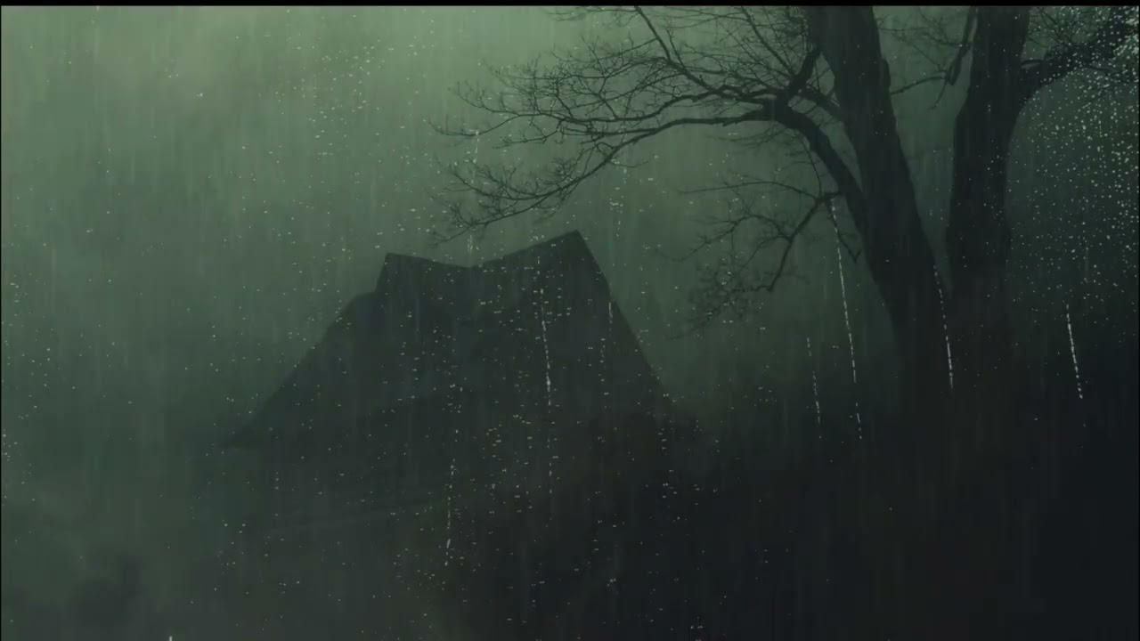 Midnight Rain & Thunder | 1 Hour Cozy Storm Sounds