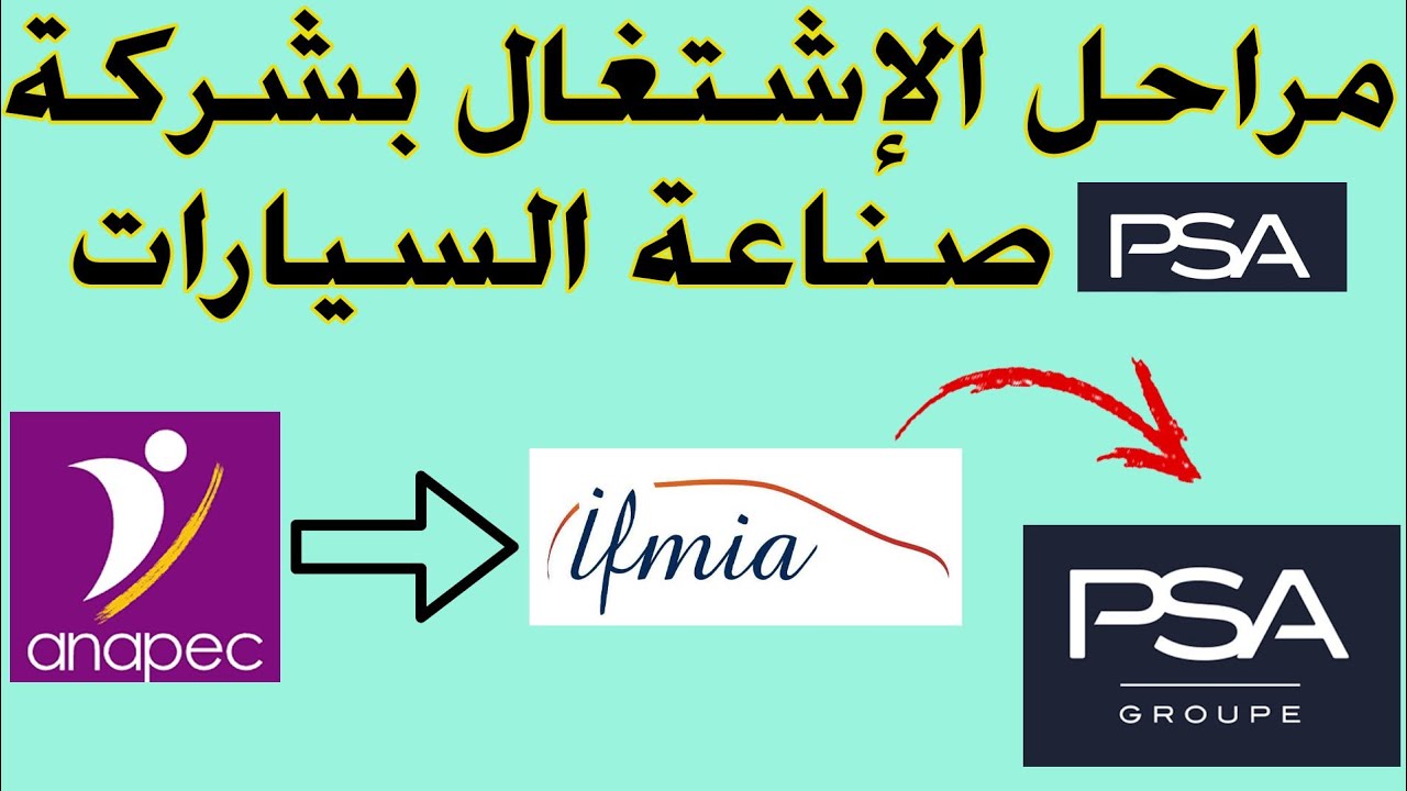 مراحل الإشتغال بشركة صناعة السيارات PSA  (kenetra)