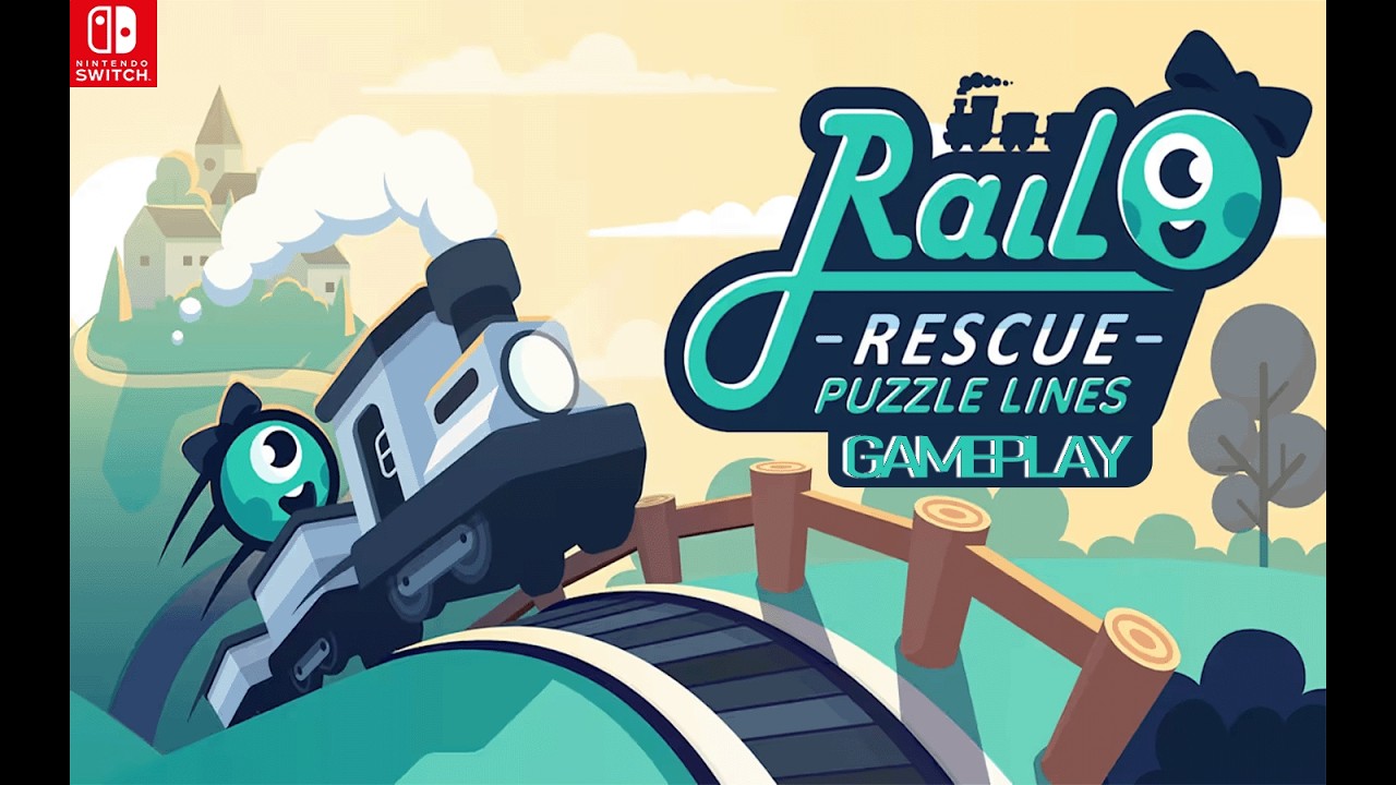 Your favorite line puzzle game - Rail Rescue: puzzle lines [Switch] [HD] Gameplay