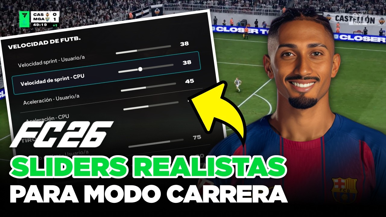 Mejores Sliders REALISTAS para MODO CARRERA | Versión 6.0 - Febrero 2026 EA FC26