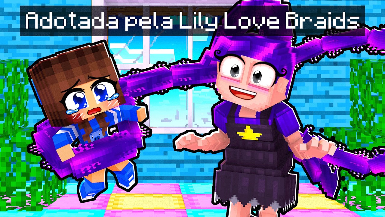 MIIKA foi ADOTADA pela LILY LOVE BRAIDS de POPPY PLAYTIME 5 no Minecraft ◂Miika▸
