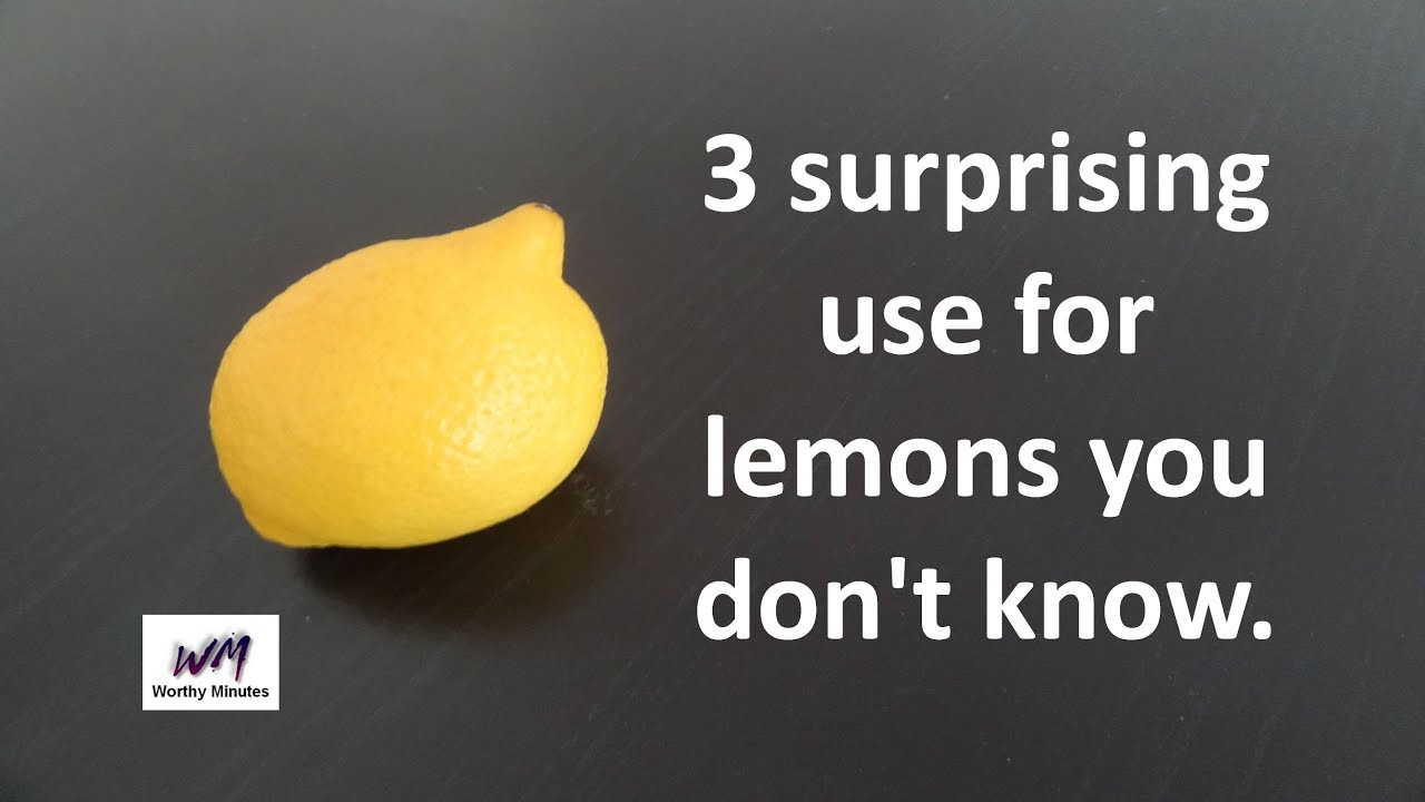 3 surprising use of lemons, you don't know.