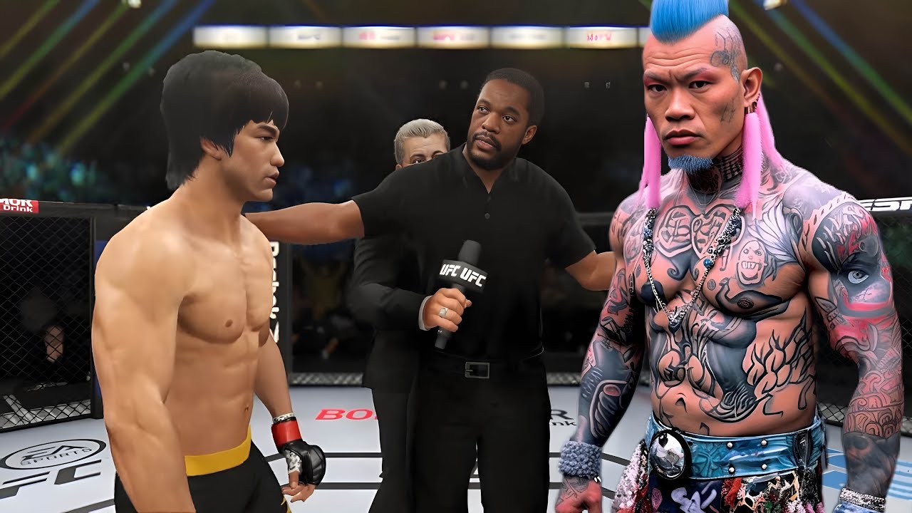 PS5 | Bruce Lee vs. Big Tattooed Model  (EA Sports UFC 4)🥊