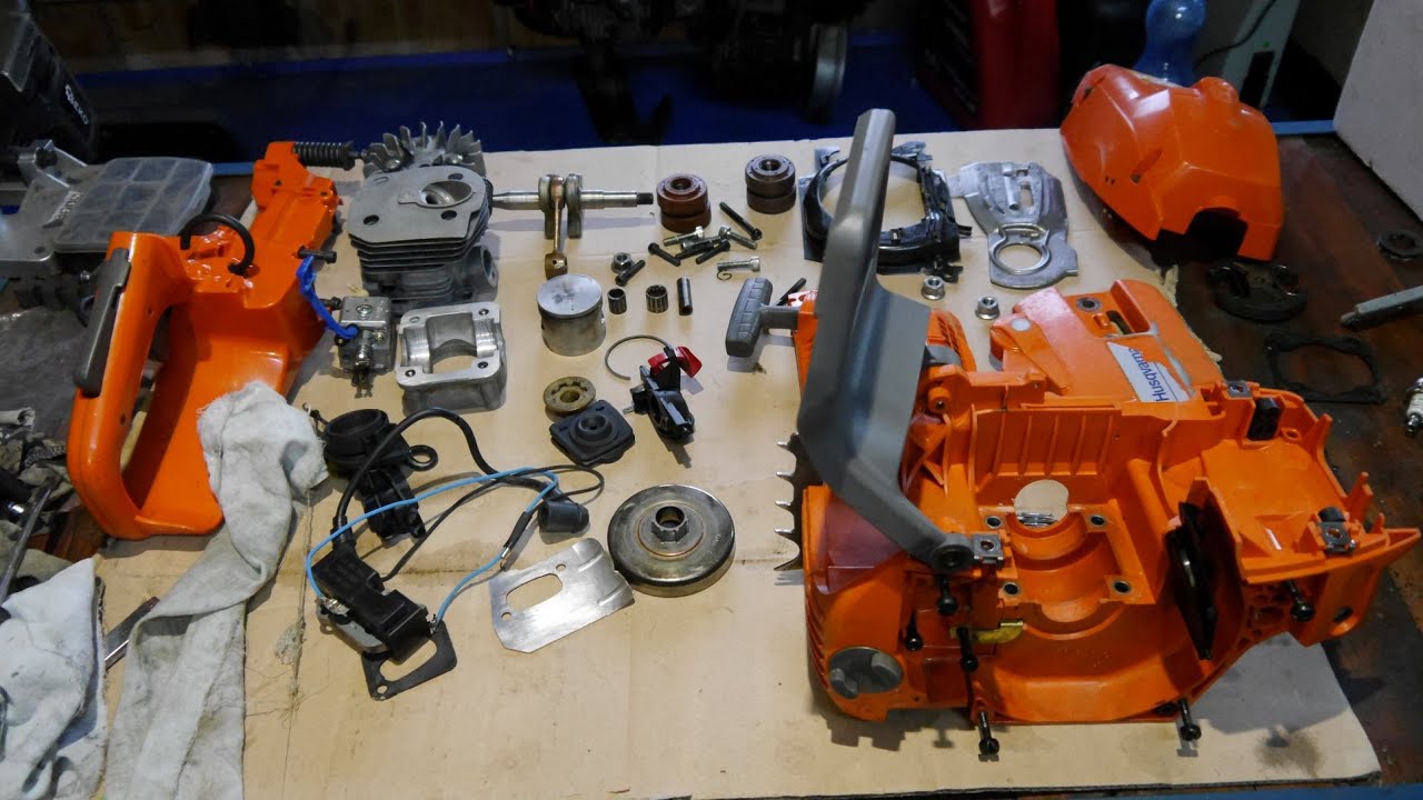 #RPGarażowo  Piła Husqvarna 350  Jak ją poskładać, krok po kroku.