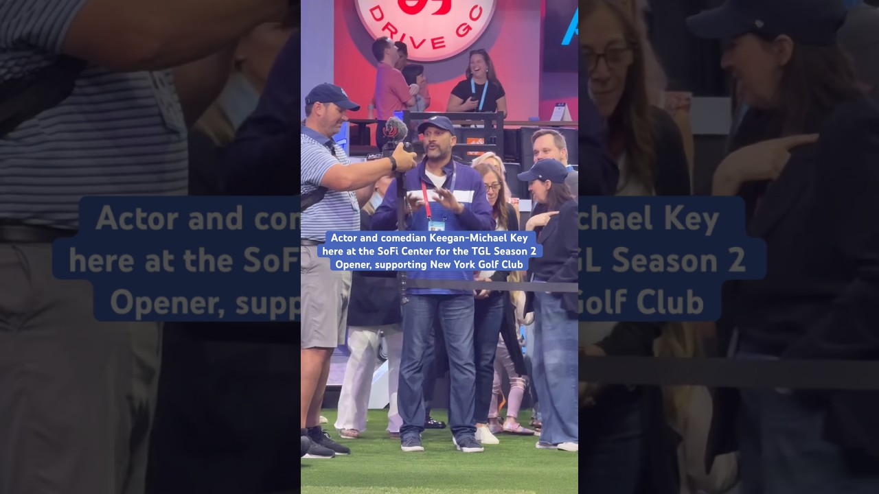 Keegan-Michael Key Pulls Up To TGL Season 2 Match Opener 🤯 