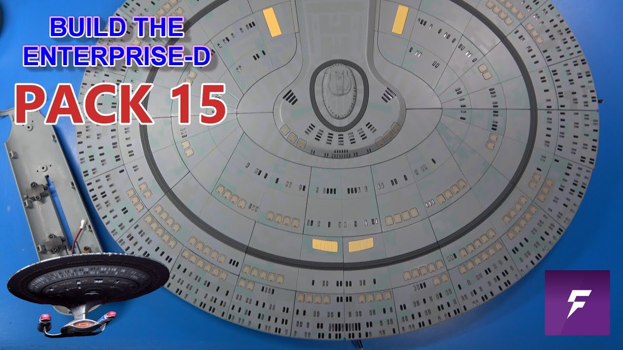 Build The Massive Star Trek Enterprise-D Stages 55, 56, 57, and 58 from FanHome | ASMR