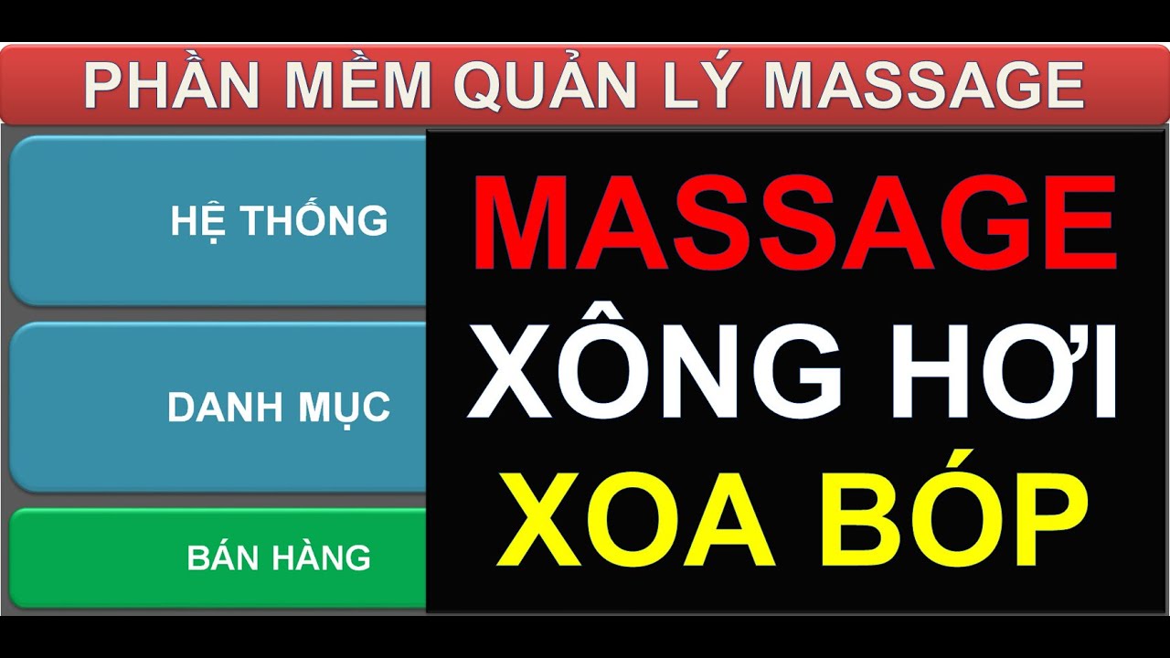 Phần Mềm Quản Lý Massage Xông Hơi TVSOFT 3.5