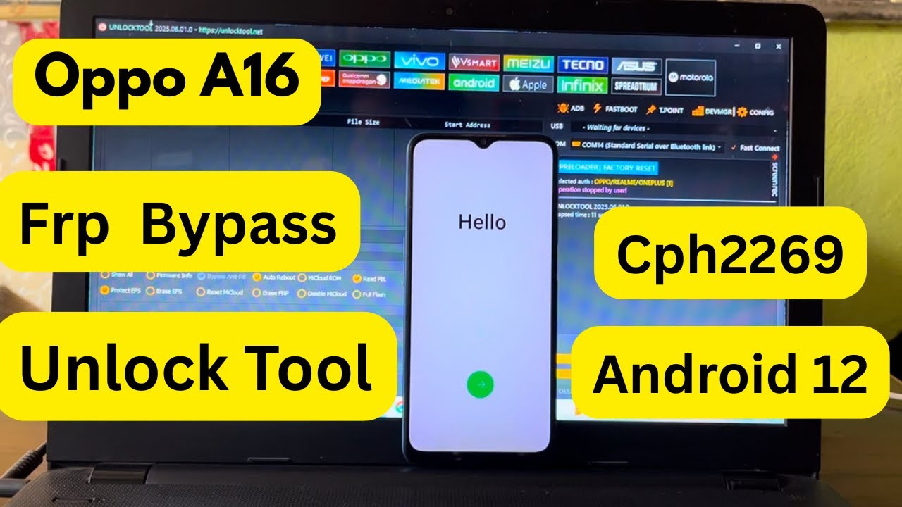 Oppo A16 Google Lock Remove 2025 🔧 | New Method with UnlockTool!