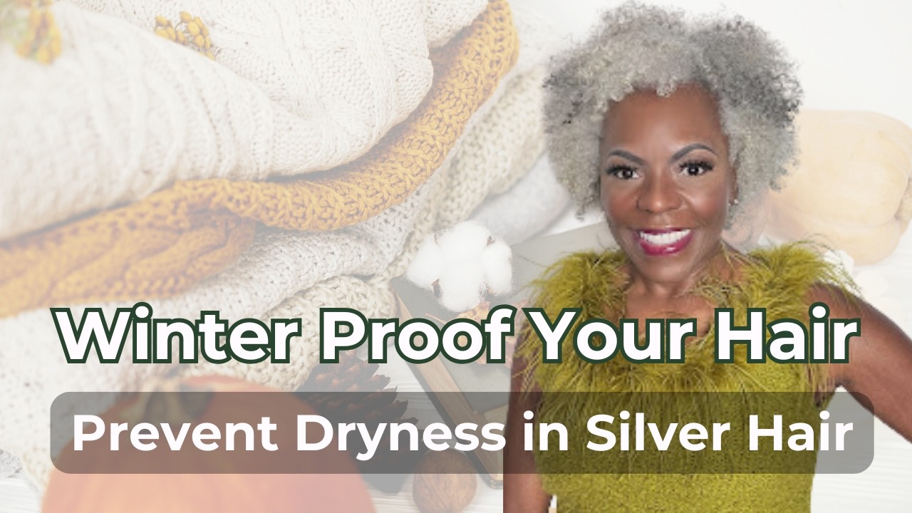 ❄️Protect Your GRAY HAIR From Winter Dryness | Secrets to WINTER PROOF Gray Hair | Angel Cornelius
