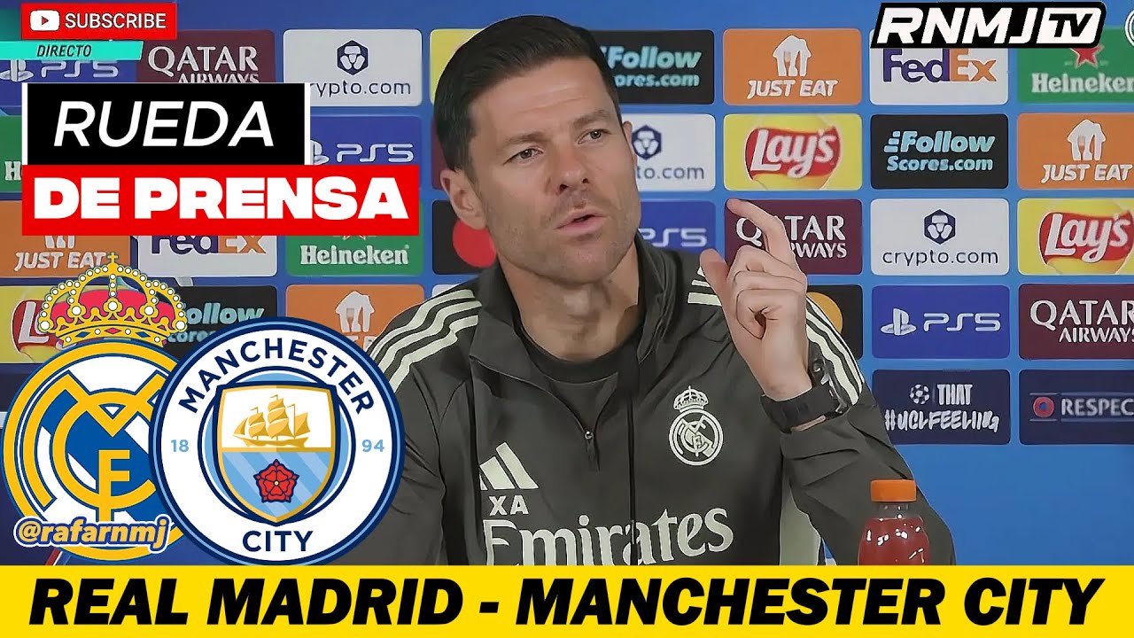RUEDA DE PRENSA de XABI ALONSO hoy previa Real Madrid vs Manchester City (09/12/2025)