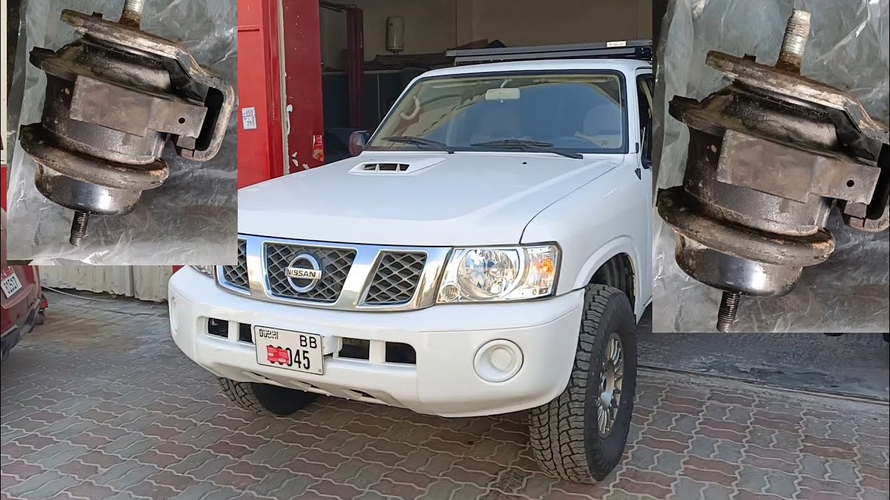 How to Replacement Engine mount Nissan patrol ZD30 SUPER SAFARI