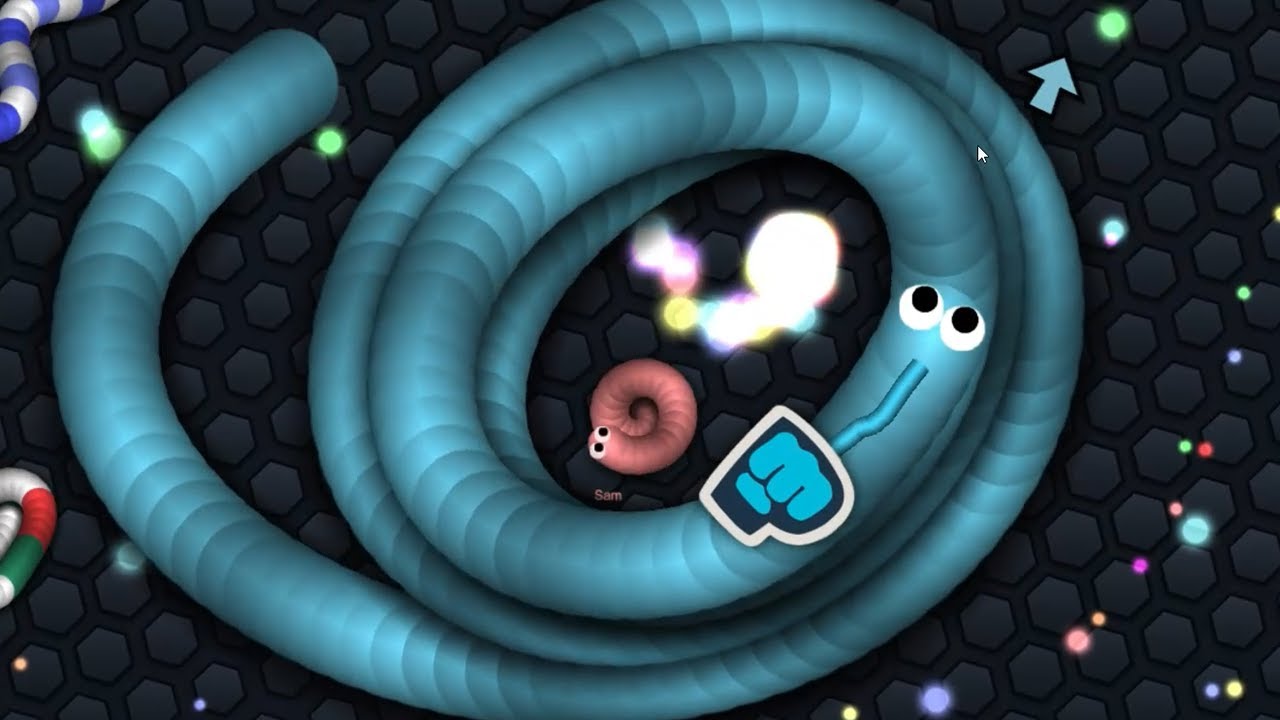 Slither.io Small A.I. vs BIG Snakes #pewdiepie brofist screen