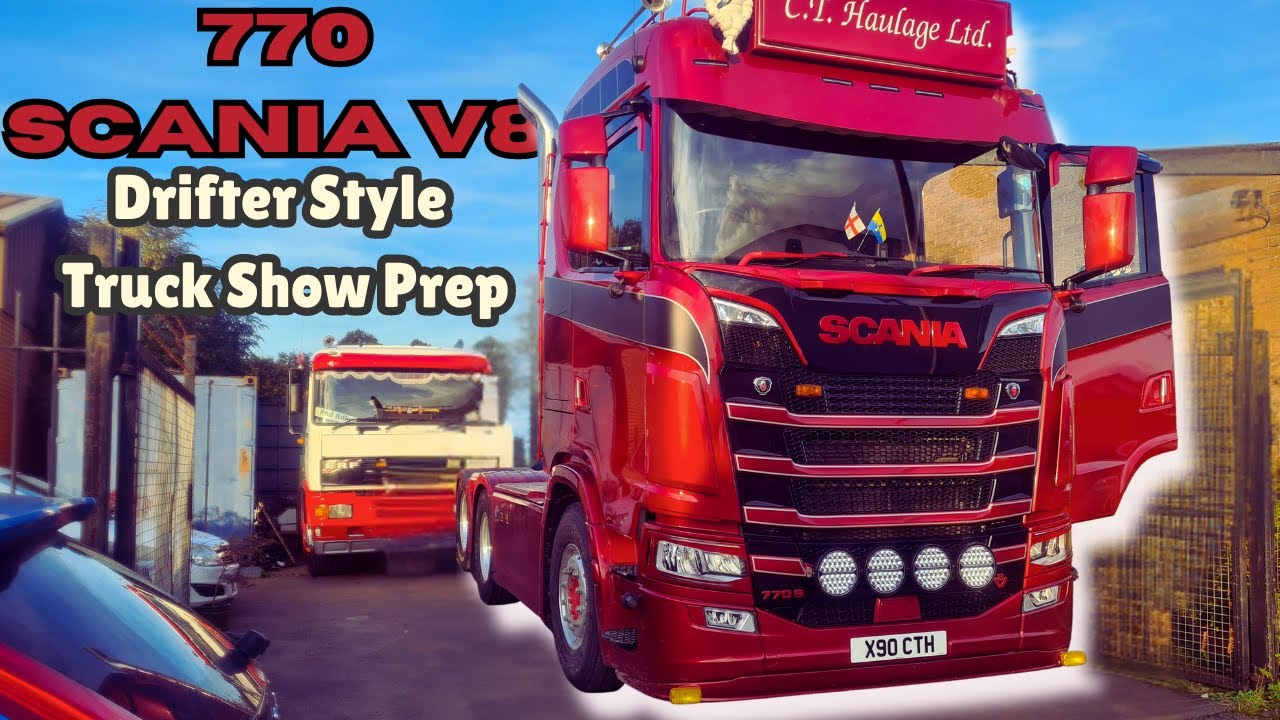 Перекраска SCANIA V8 770S для выставки грузовиков Drifter Style *в последнюю минуту*