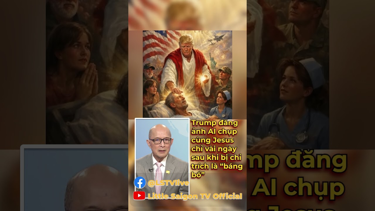 Trump đăng ảnh AI chụp c&ugrave;ng Jesus chỉ v&agrave;i ng&agrave;y sau khi bị chỉ tr&iacute;ch l&agrave; &ldquo;b&aacute;ng bổ&rdquo;