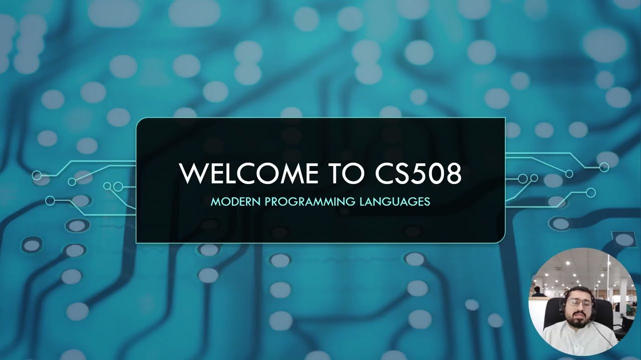Welcome Note CS508