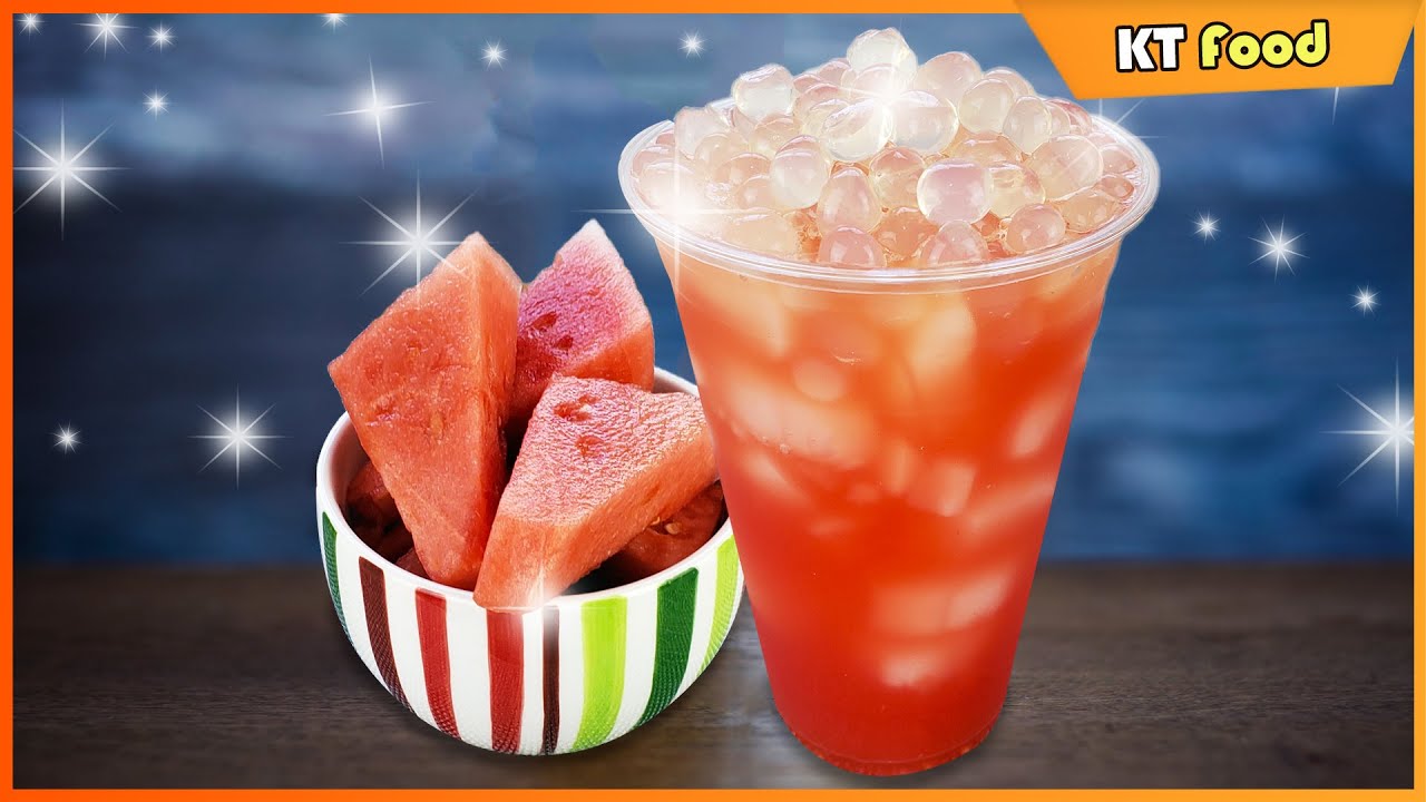 Hướng Dẫn Cách Pha Chế Nước DƯA HẤU Ngon Thần Sầu của Tiệm Trà Sữa - Watermelon Juice