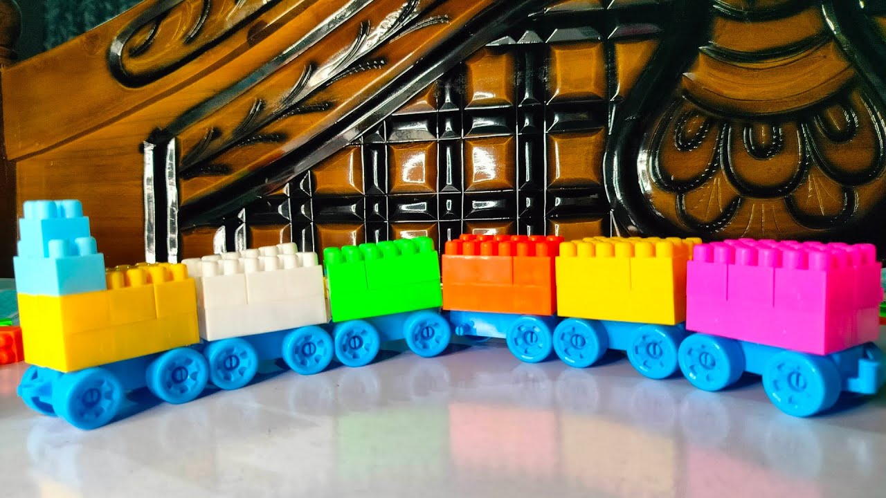 Satisfying DIY Train/ASMR/ Building Blocks/Blocks Game /  building fun.