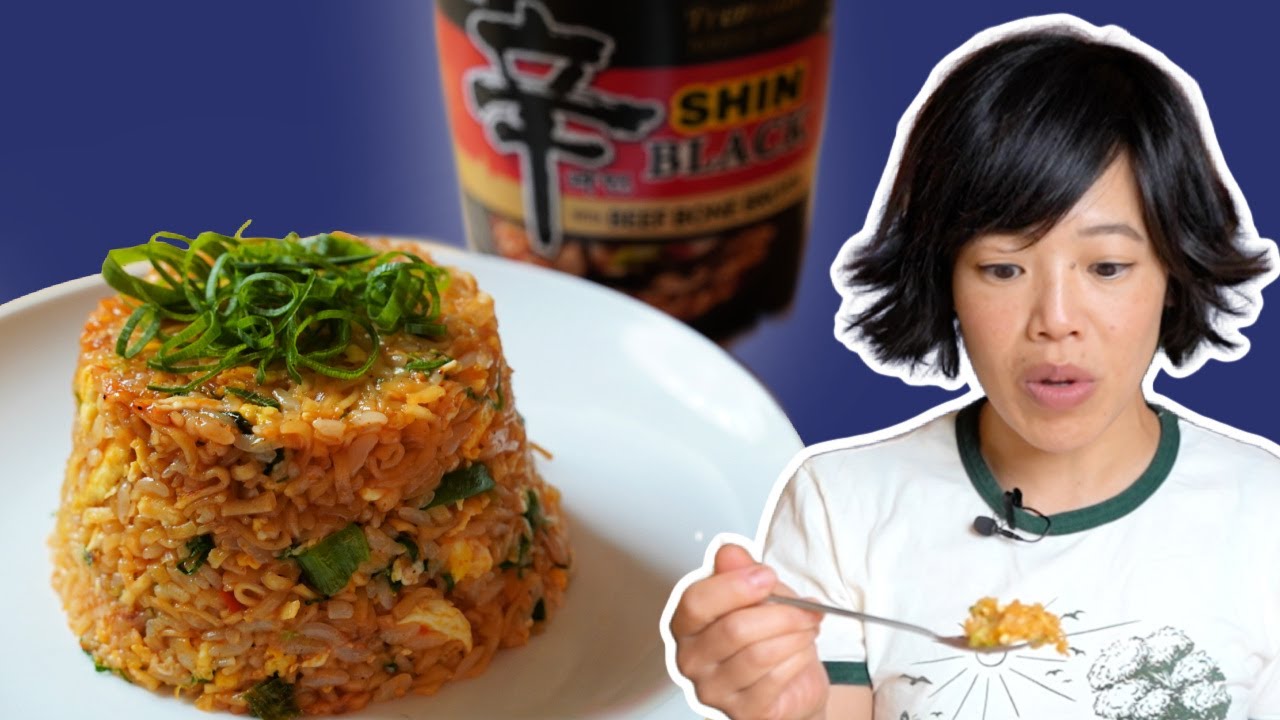 🍜 How to Make INSTANT RAMEN FRIED RICE 🍚