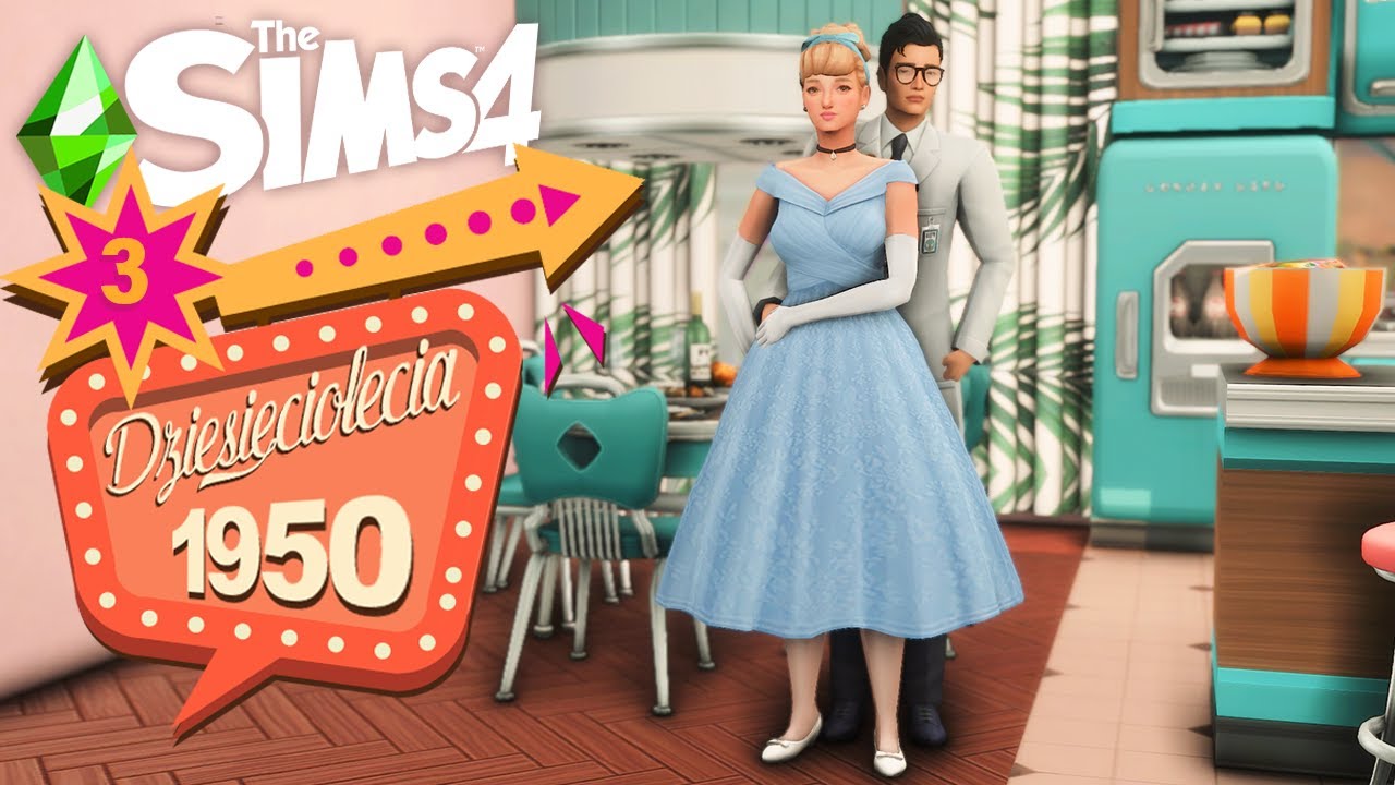 Impreza HALLOWEEN! Poznajemy sąsiadów!👗1950👶🍼#3 |WYZWANIE DZIESIĘCIOLECI| The Sims 4