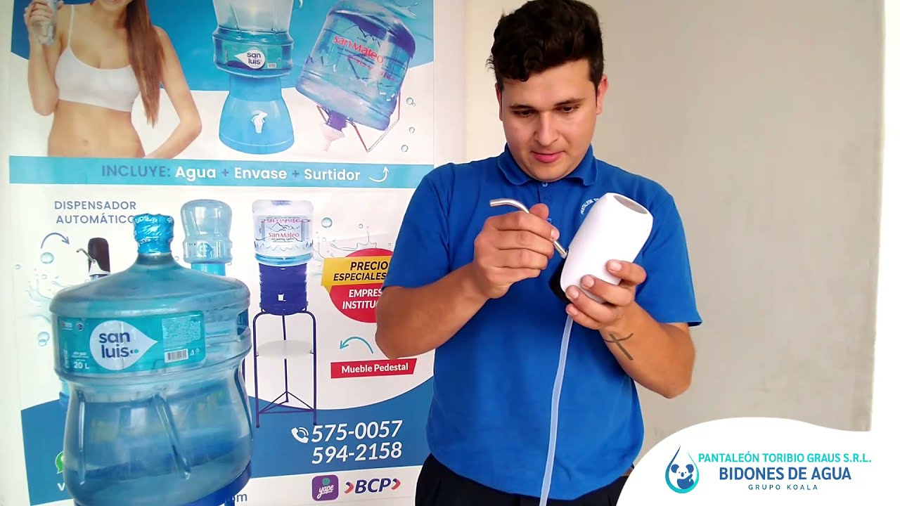 ¿Cómo instalar el dispensador automático para bidón de agua?