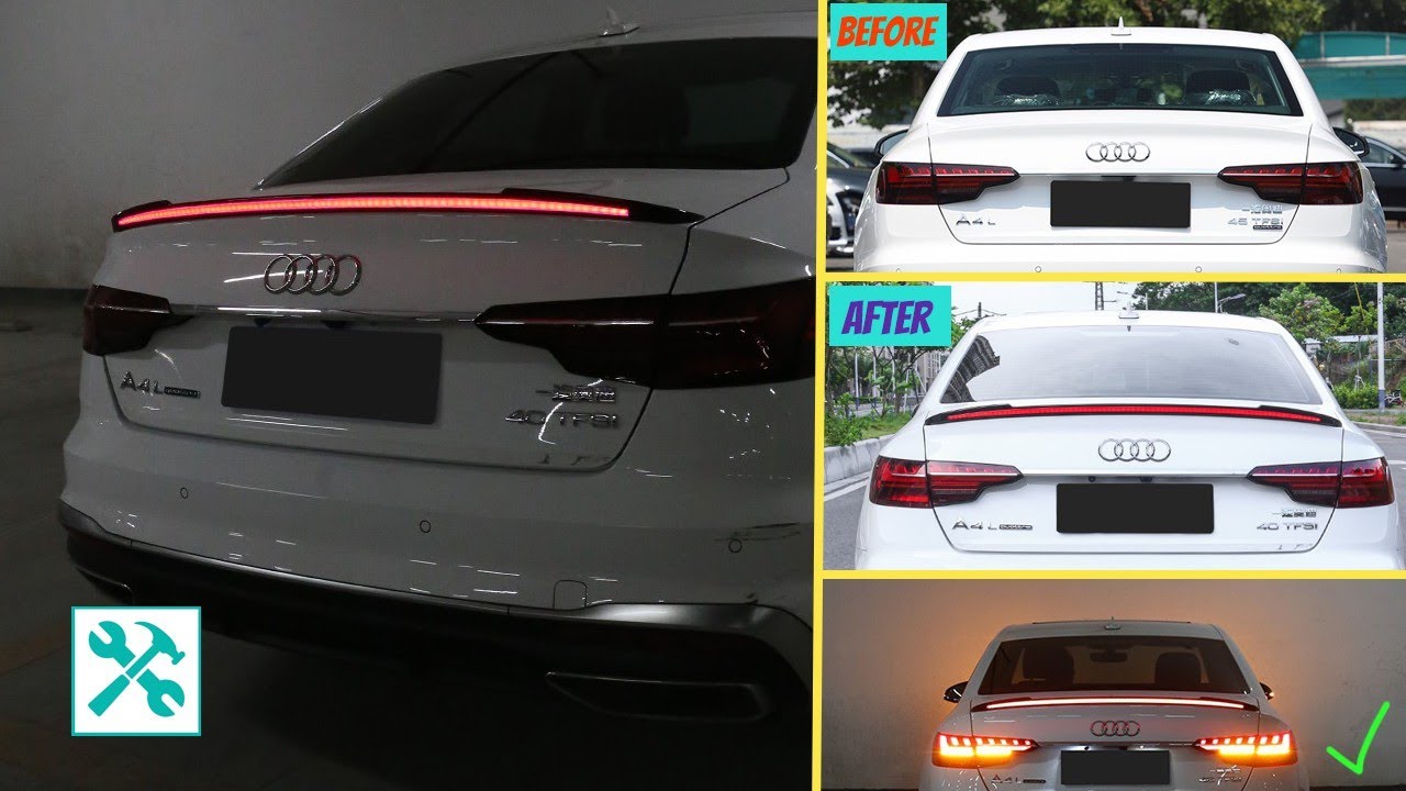 Audi | How To TAILGATE led sequential SPOILER install? 🛠