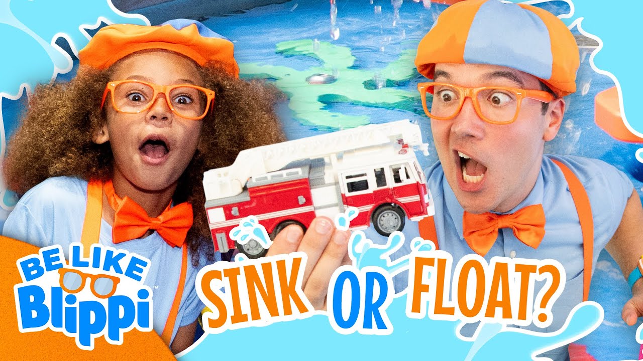 Sink or Float? Let’s Find Out! | Be Like Blippi | Blippi Ultimate Roadtrip | Videos for Kids