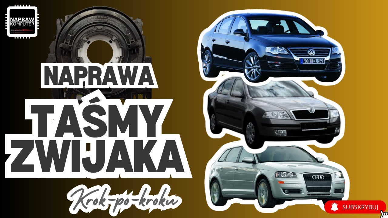 🛠Naprawa kierownicy multifunkcyjnej Volkswagen, Audi, Skoda [Krok-po-Kroku]