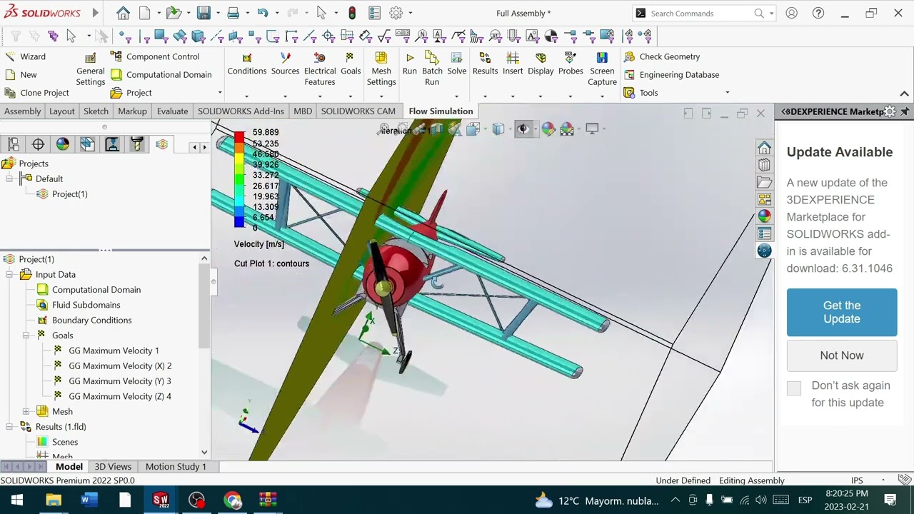 SIMULACIÓN AERODINÁMICA, SOLIDWORKS, FLOW SIMULATION