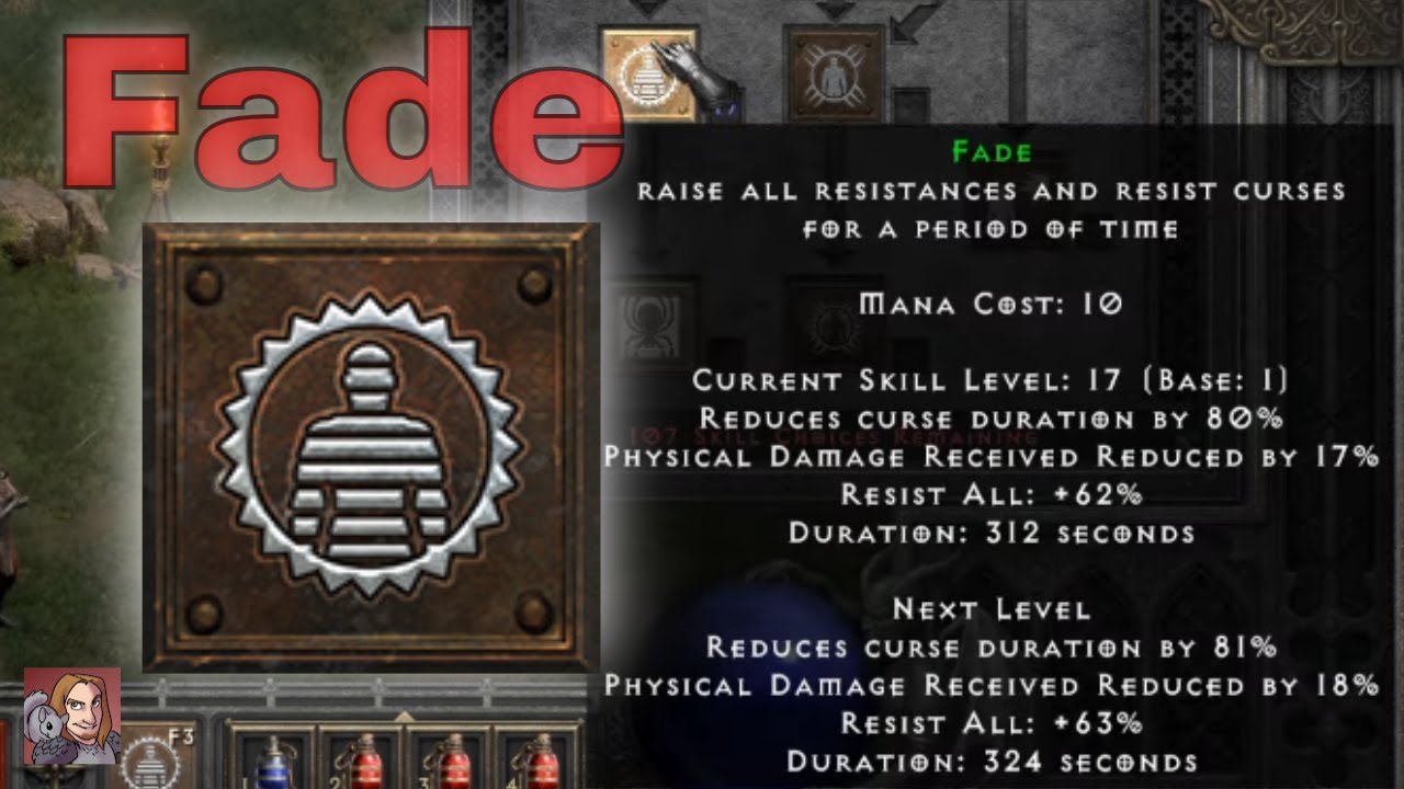D2R Skills & Abilities - Fade, Shadow Disciplines (Assassin)