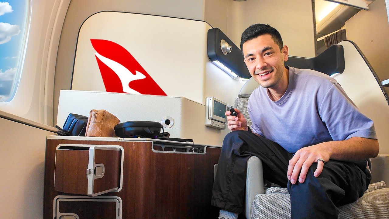 Люкс первого класса Qantas A380 без билета первого класса!