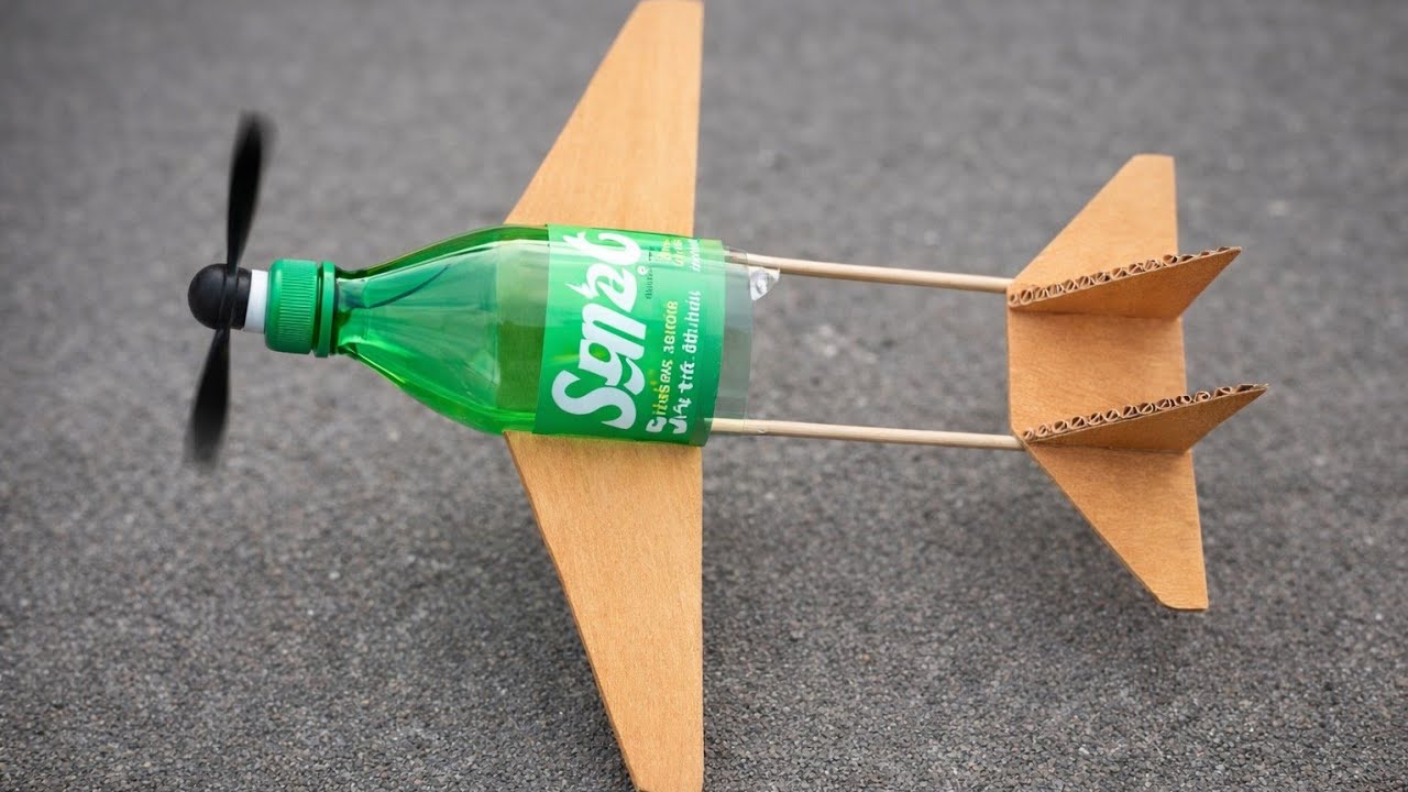 How To Make a High Performance RC Airplanes from used Plastic Bottles | science experiment