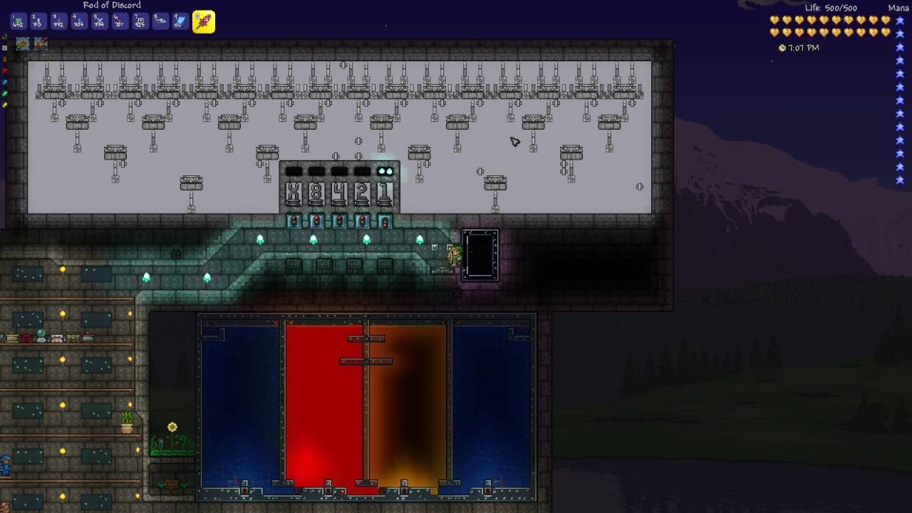 Terraria - Binary Tree Teleporter Hub