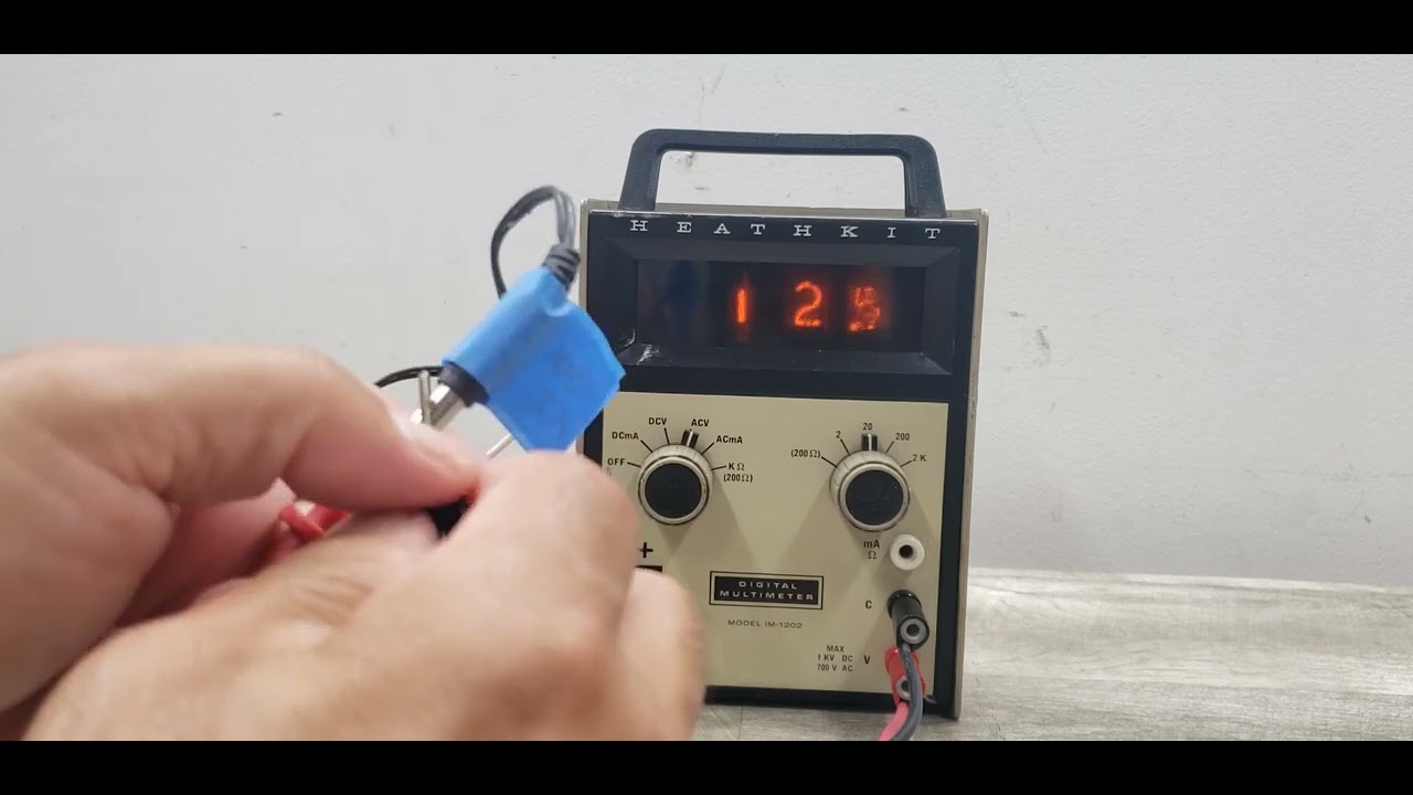 Vintage Heathkit IM-1202 Digital Multimeter with Nixie Tube Display (Cold Cathode)