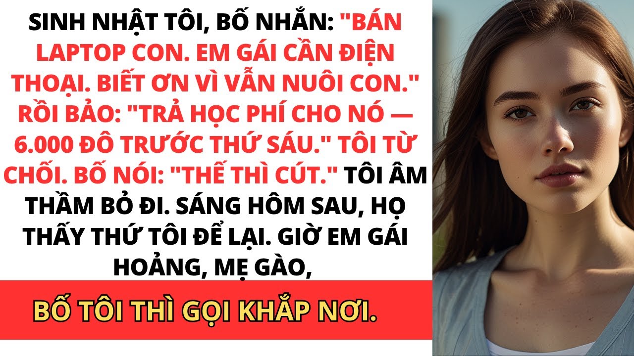 Sinh Nhật Tôi, Bố Nhắn: “Bán Laptop Con. Em Gái Cần Điện Thoại. Biết Ơn Đi.”