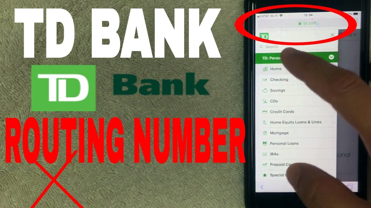 ✅  TD Bank ABA Routing Number - Where Is It? 🔴
