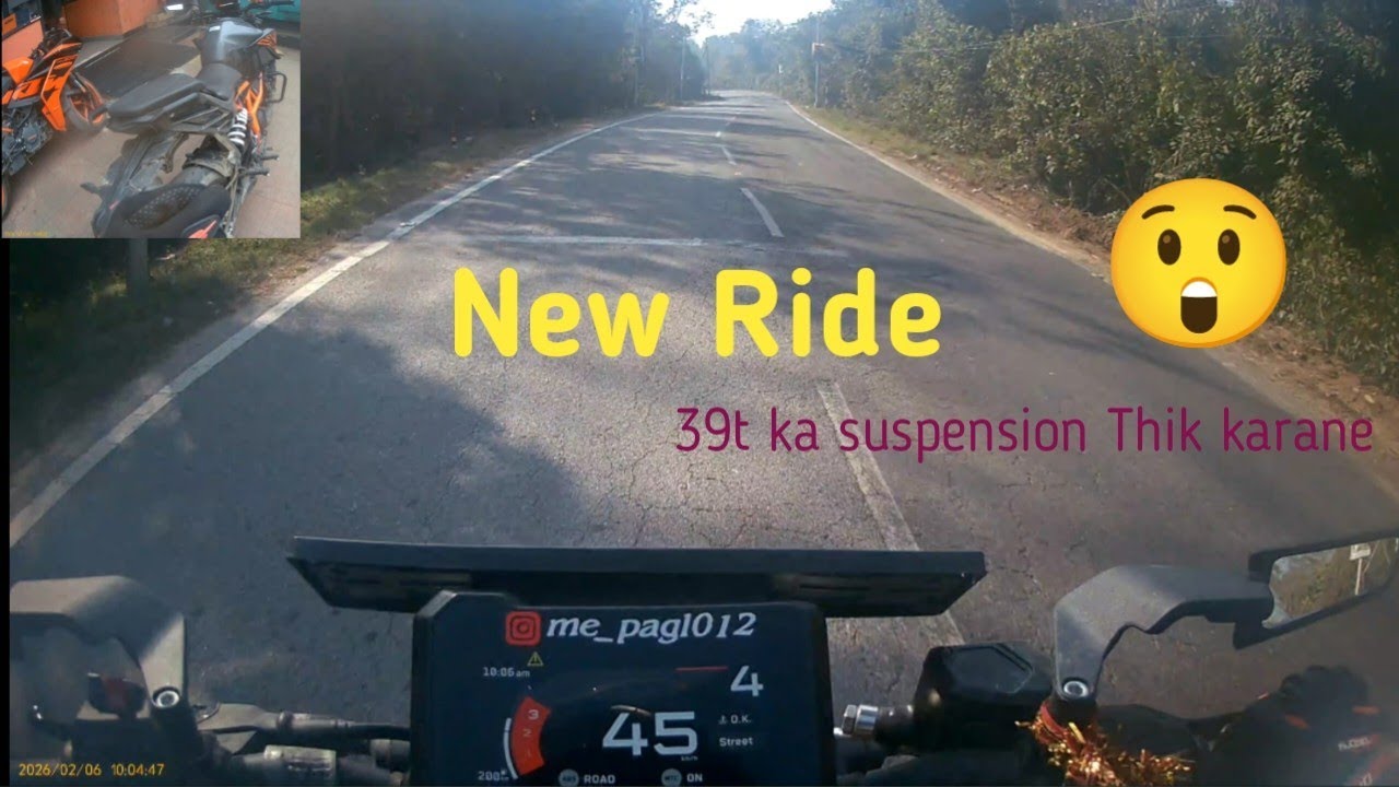 UK 19 Ramnagar New vlog KTM DUKE 39T Ka suspension Chenge Krane #aadiukrider #vlog 