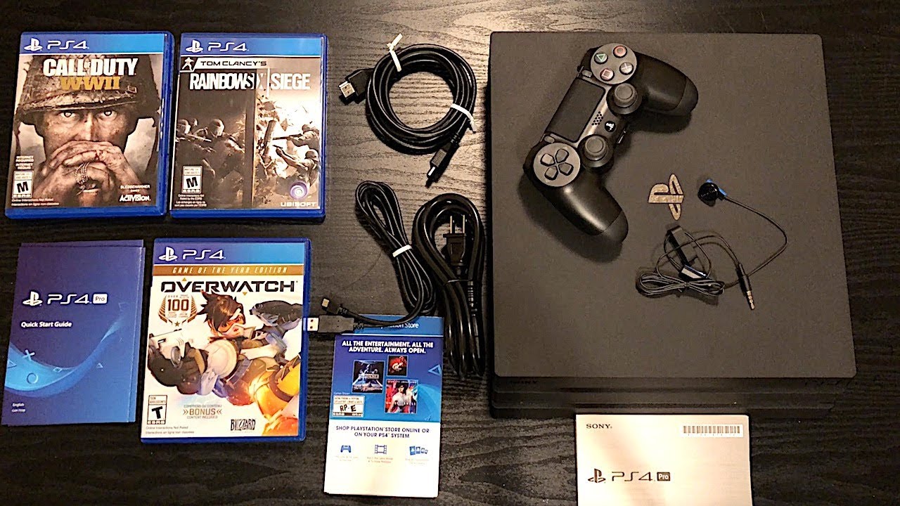 Распаковка PS4 Pro в цвете «черный как смоль»!