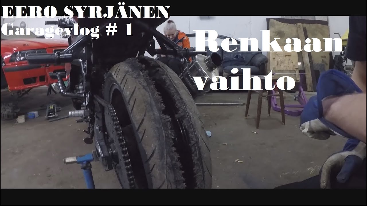 GARAGEVLOG #1 : Kawasakin renkaan vaihto
