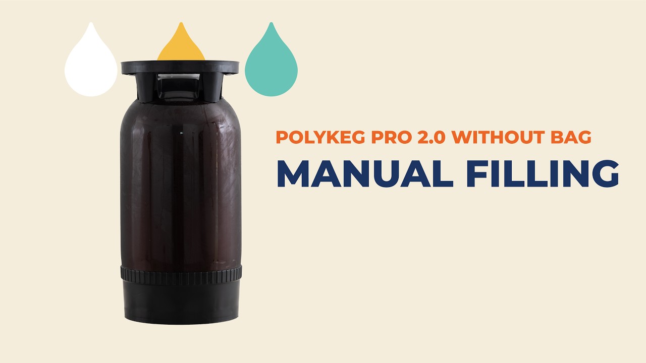 Polykeg PRO 2.0 without bag: manual filling