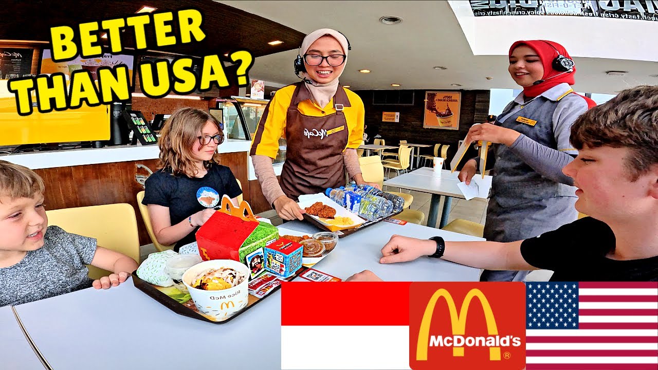 Americans Try McDonald's in Jakarta: Exotic Dishes & Wild Differences! 🇮🇩🍔