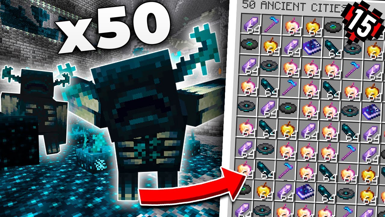 SAQUEÉ 50 ANCIENT CITIES para conseguir MANZANAS ENCANTADAS en Minecraft