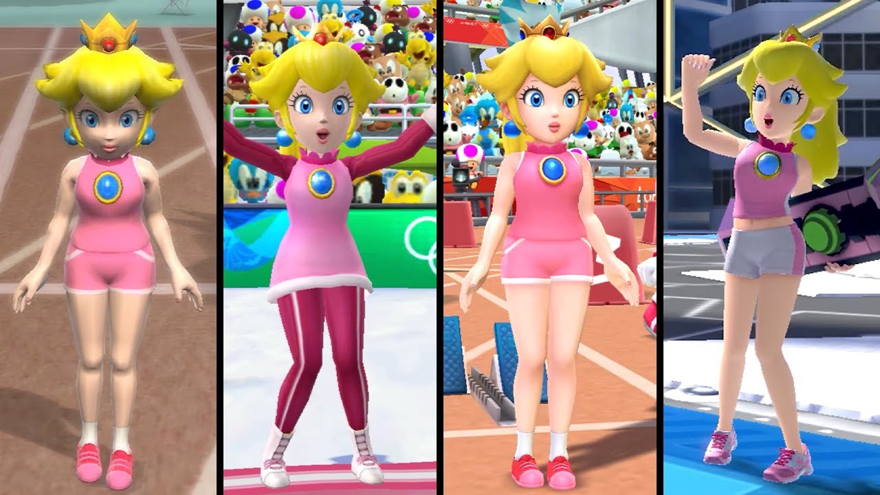 Evolution of Peach in Mario and Sonic Series (2007-2021)
