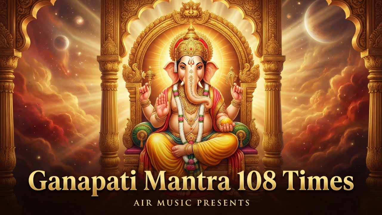 #Ganesh Mantra 108 Times - Om Gan Ganpataye Namo Namah | गणेश मंत्र - ओम गण गणपते नमो नमः | #ganesh