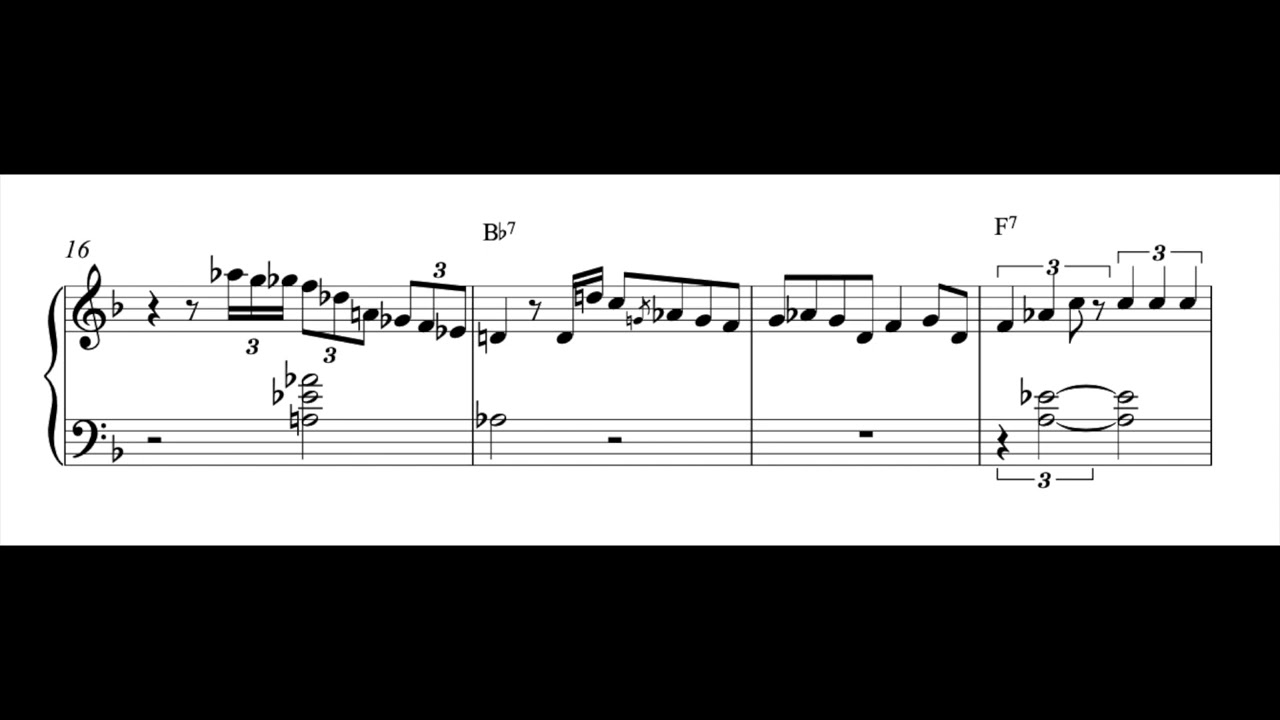 Bill Evans - F Blues Solo (Piano Transcription)