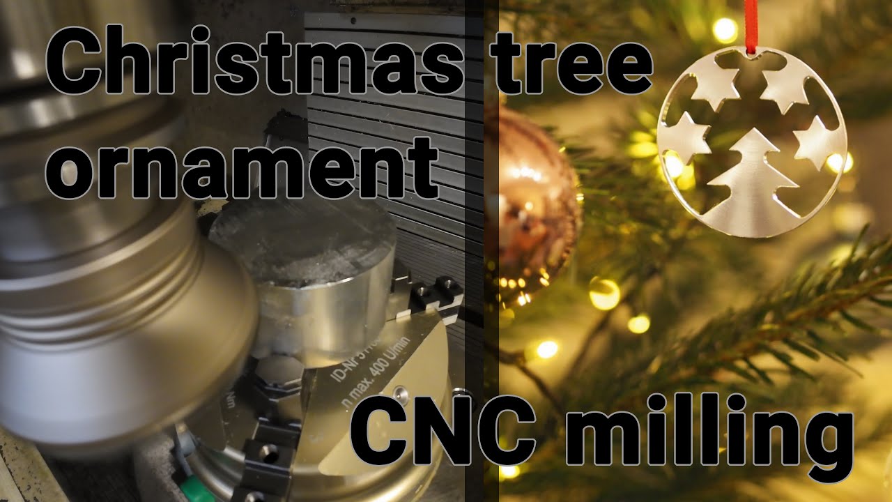 Aluminium Christmas Tree Ornament CNC Milling - No Coolant, Still Clean!