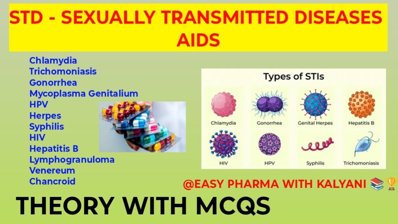 //SEXUALLY TRANSMITTED DISEASES// MPSC DRUG INSPECTOR EXAM PREPARATIONS//AIDS//THEORY WITH MCQS//